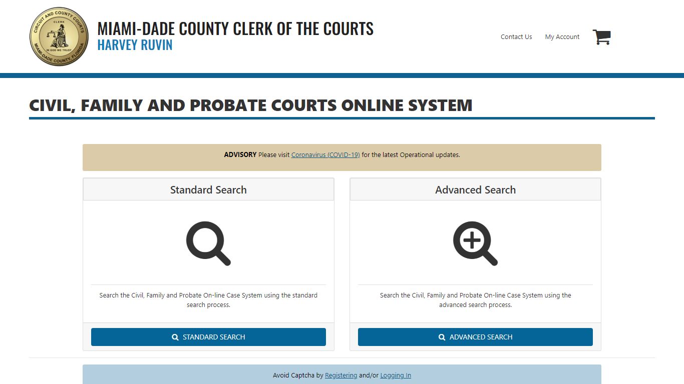 Civil, Family and Probate Courts Online System - Miami-Dade Clerk